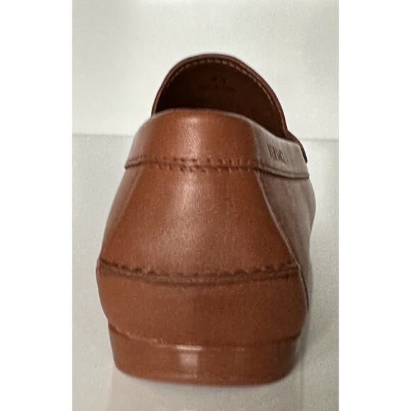 VERSACE Men\'s Brown Calf Leather Driver Shoes 7.5 US (40.5 Eu) DSU6014 main image 4